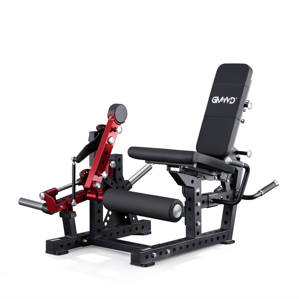 GMWD Leg Extension and Curl Machine LE08 2.0, Adjustable Leg Curl Machine with Plate Loaded, Seated Leg Extension and Lying Curl Machine for Home Gym, Leg Workout Equipment