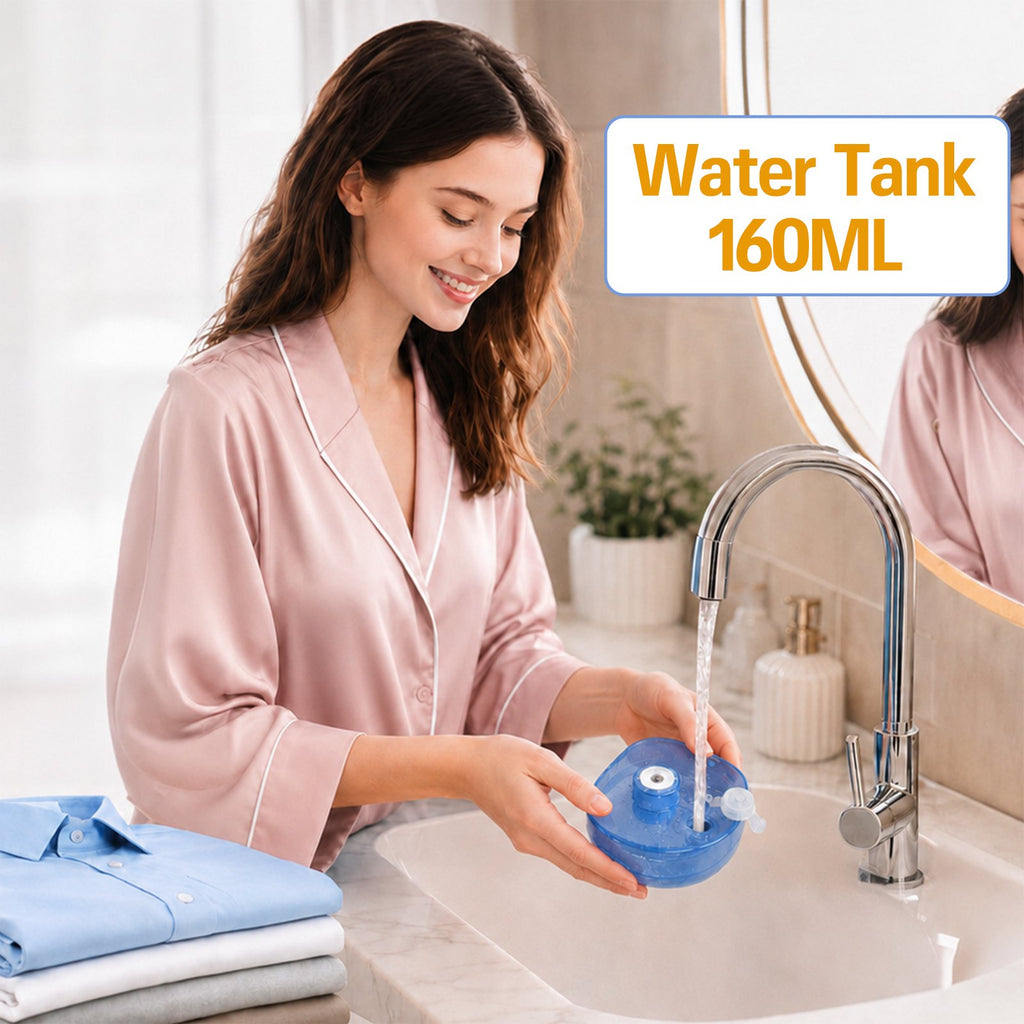 Loheer Steamer for Clothes, 110-240V Travel Steamer & Iron 2 in 1, 1500W Powerful Steam, Portable Handheld Garment Wrinkle Remover, 15s Fast Heat-Up for Global & Europe