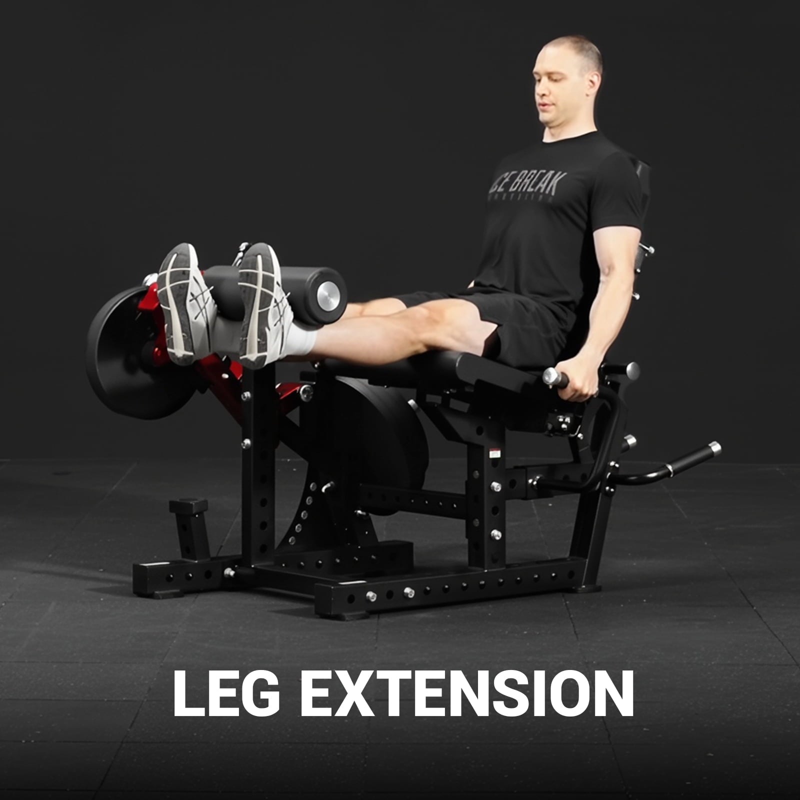 GMWD Leg Extension and Curl Machine LE08 2.0, Adjustable Leg Curl Machine with Plate Loaded, Seated Leg Extension and Lying Curl Machine for Home Gym, Leg Workout Equipment